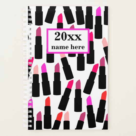 Gepersonaliseerde Lipstick Planner (Voorkant)