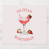 Gepersonaliseerde Liquor Bottle Label Cocktail Des Likeurfles Etiket (Enkel label)