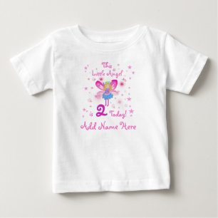 Gepersonaliseerde Little Angel 2e Verjaardag Tshir