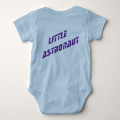 Gepersonaliseerde "Little Astronaut" Baby Bodysuit (Achterkant)