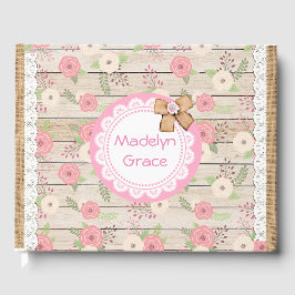 Gepersonaliseerde Little Baby Girl Baby shower Boe Gastenboek