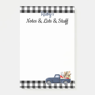 Gepersonaliseerde Little Blue  Truck Post-it® Notes