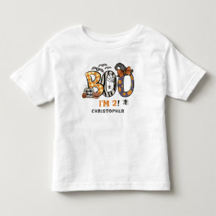Gepersonaliseerde Little Boo Halloween 2e verjaard Kinder Shirts