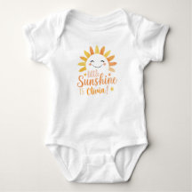 Gepersonaliseerde "Little Sunshine" Baby Bodysuit