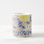 Gepersonaliseerde Live Love Teach Waterverf Lemon Koffiemok (Center)