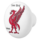 Gepersonaliseerde Liver Bird YNWA Keramische Knop (Rechts)