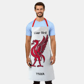Gepersonaliseerde Liver Bird YNWA Schort (Gedragen)