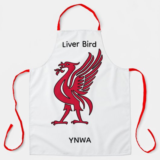Gepersonaliseerde Liver Bird YNWA Schort (Voorkant)