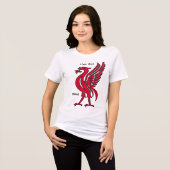 Gepersonaliseerde Liver Bird YNWA Tri-Blend Shirt (Voorkant volledig)