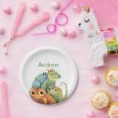 Gepersonaliseerde Lizard verjaardagsfeestje Papieren Bordje (Feest)