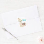 Gepersonaliseerde Llama Stickers (Envelop)