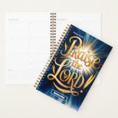 Gepersonaliseerde lofprijzing de Here  Christelijk Planner (Display)