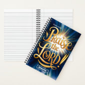 Gepersonaliseerde lofprijzing The Lord Christelijk Notitieboek (Binnen)