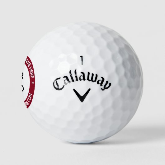 Gepersonaliseerde Logo aangepaste tekst stempels g Golfballen (Logo)