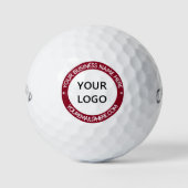 Gepersonaliseerde Logo aangepaste tekst stempels g Golfballen (Voorkant)