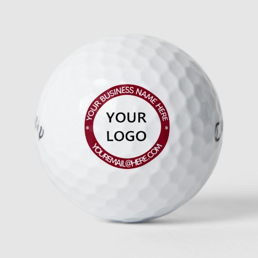 Gepersonaliseerde Logo aangepaste tekst stempels g Golfballen (Voorkant)