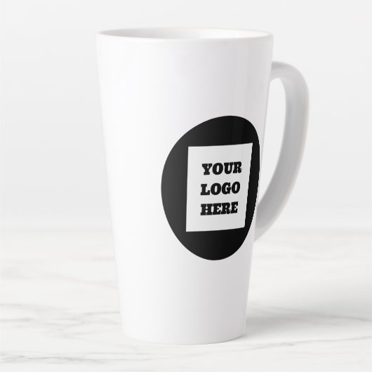 Gepersonaliseerde Logo Business Company Script Bee Latte Mok (Rechterhoek)