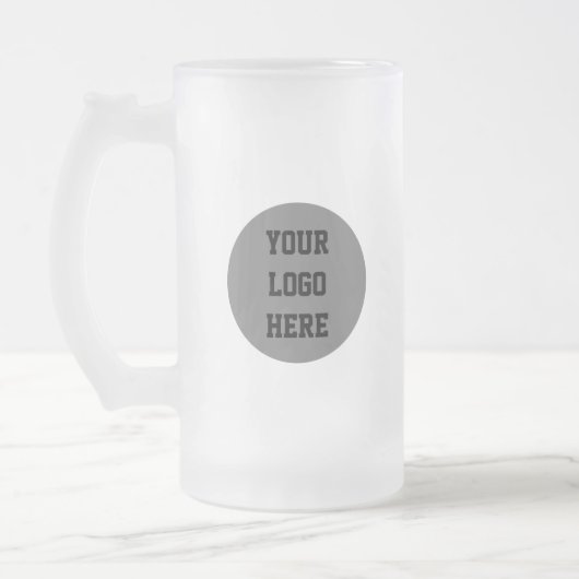 Gepersonaliseerde Logo Business Company Script Bee Matglas Bierpul (Links)