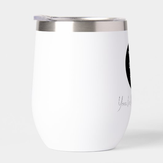 Gepersonaliseerde Logo Business Tekst Zwart Script (Rechts)