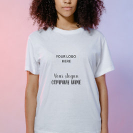 Gepersonaliseerde logo eenvoudige zaken t-shirt