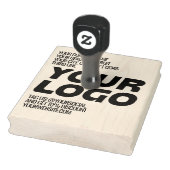 Gepersonaliseerde Logo en grote tekst Rubberstempel (Stempel)