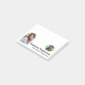 Gepersonaliseerde Logo en Photo Business Arched Li Post-it® Notes (Schuin)