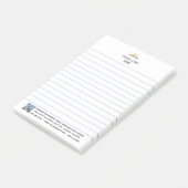 Gepersonaliseerde Logo- en QR-code Post-it® Notes (Schuin)