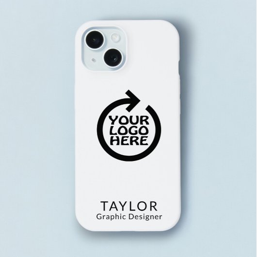 Gepersonaliseerde Logo en SMS Business iPhone 15 Case