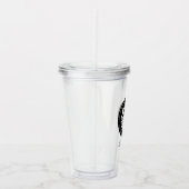Gepersonaliseerde Logo en tekst Acryl Drinkbeker (Rechts)