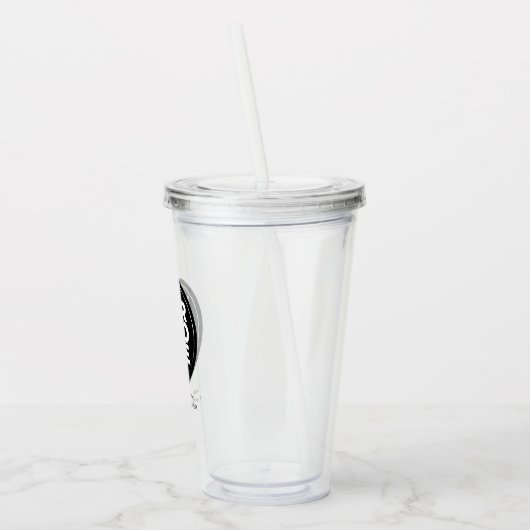 Gepersonaliseerde Logo en tekst Acryl Drinkbeker (Links)