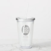 Gepersonaliseerde Logo en tekst Acryl Drinkbeker (Achterkant)