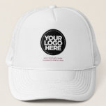 Gepersonaliseerde Logo en tekst Baseball Trucker Pet<br><div class="desc">Creëer je eigen corporate Trucker Hat! Onze strakke en eigentijdse sjabloon is verkrijgbaar in verschillende kleuren en biedt volledige aanpassingsmogelijkheden om uw zakelijke logo, gekozen foto of afbeelding te laten zien. Verbeter personalisatie door het toevoegen van jouw naam, bedrijfsslogan of moniker, promotionele Instagram-handgreep of een gepersonaliseerde tekst van uw keuze....</div>