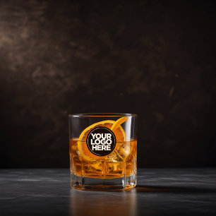 Gepersonaliseerde Logo en tekst Whiskey Glasses Whisky Glas