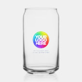 Gepersonaliseerde Logo en tekst zakelijke bril Blikvorm Glas (Voorkant)