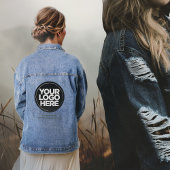 Gepersonaliseerde Logo en Text Corporate Denim Jacket