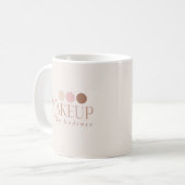 Gepersonaliseerde Logo Grimeur Make-up Artiest Koffiemok (Voorkant links)