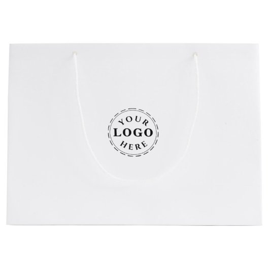Gepersonaliseerde Logo Grote Gift Bag voor Brandin Groot Cadeauzakje (Voorkant)