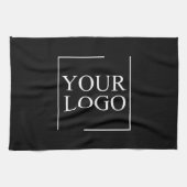 Gepersonaliseerde Logo Keepsake Boerderij Zwart Wi Theedoek (Horizontaal)