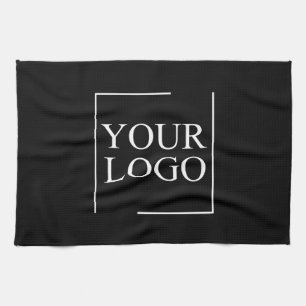 Gepersonaliseerde Logo Keepsake Boerderij Zwart Wi Theedoek