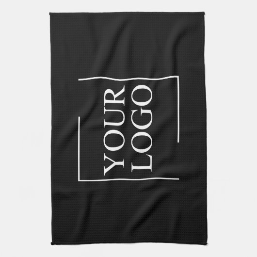 Gepersonaliseerde Logo Keepsake Boerderij Zwart Wi Theedoek (Verticaal)