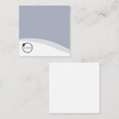 Gepersonaliseerde Logo Lichtblauw Notitiekaartje (Voorkant / Achterkant)