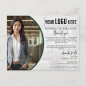 Gepersonaliseerde Logo makelaar makelaar makelaar  Briefkaart (Voorkant)