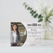 Gepersonaliseerde Logo makelaar makelaar makelaar  Briefkaart (Staand voorkant)