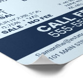 Gepersonaliseerde Logo, makelaar, makelaar Poster (Hoek)