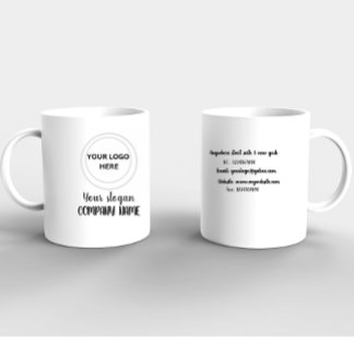 Gepersonaliseerde logo minimalistische promotie be koffiemok