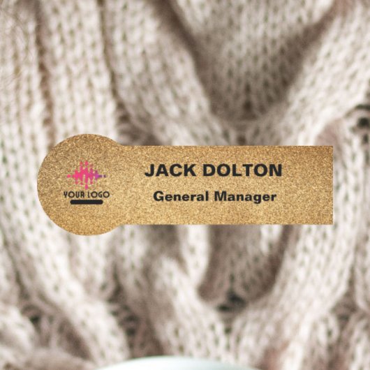 Gepersonaliseerde Logo-naamtag voor medewerkers in Naamplaatje