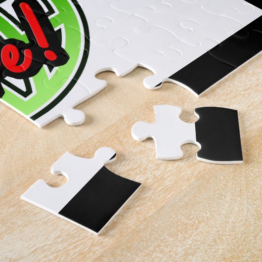 Gepersonaliseerde Logo of foto geschenk puzzel (Zijkant)