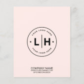 Gepersonaliseerde Logo Photo Modern Business Flyer (Achterkant)