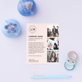 Gepersonaliseerde Logo Photo Modern Business Flyer (Enkel)