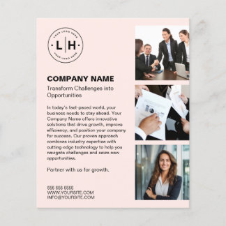 Gepersonaliseerde Logo Photo Modern Business Flyer